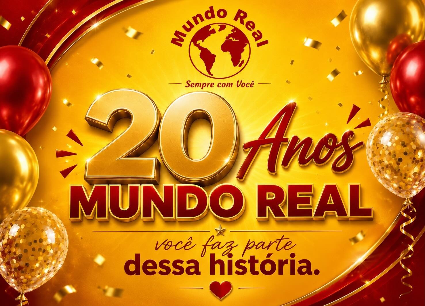 Comemoração 20 Anos Mundo Real